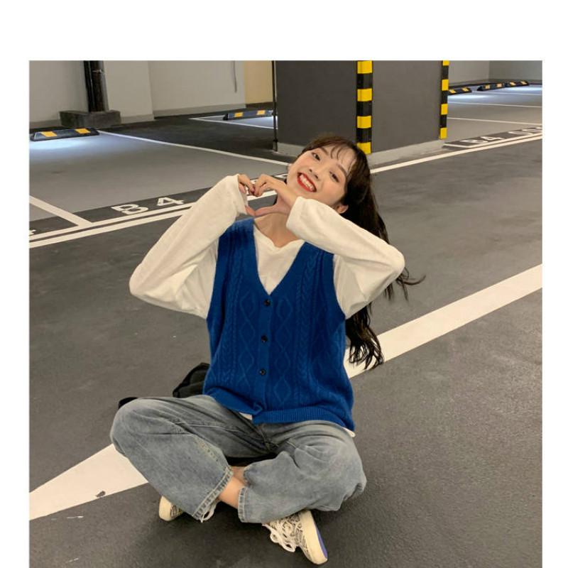 WTEMPO High-waisted Jeans Female Loose Student Was Thin Wide-leg Pants New Wild Trend Retro Straight Pants