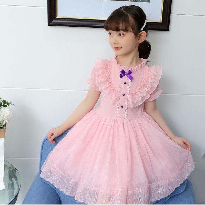 Children's Clothing Female Skirt Summer Mesh Princess Skirt Girl Lolita Style Performance Skirt Cute Loli Skirt