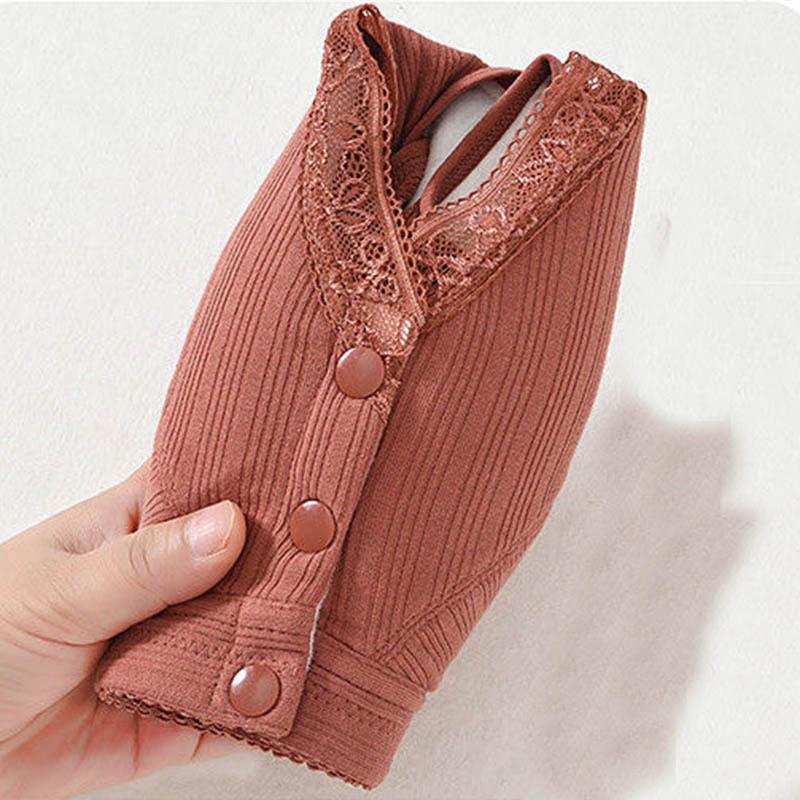 No Rims Pure Cotton Bra Vest Type Front Buckle Gather Stereotyped Large Size Full Cup Breathable Adjustable Bra
