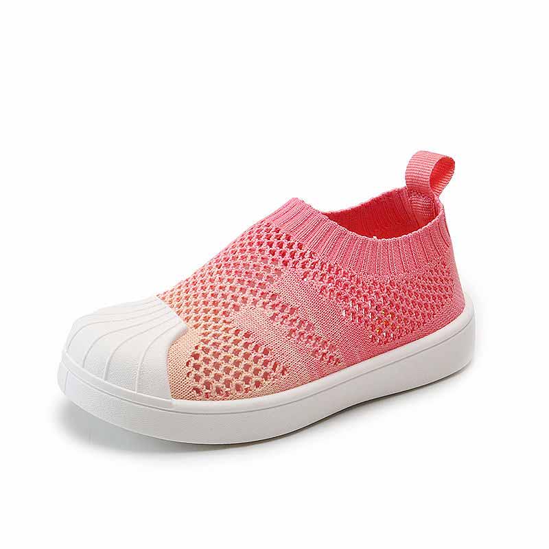 Summer Knitting Baby Toddler Shoes Sneakers Sandals Kids Breathable Basketball Shoes Lightweight Running Shoes Wear-resistant Deodorant Child Shoes