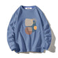 Autumn Round Collar Sweater Men's Loose Casual Pullover