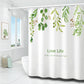 Bathroom Shower Curtain Free Perforated Waterproof and Mildew-proof Partition Curtain Bathroom Thickened Water Retaining Curtain
