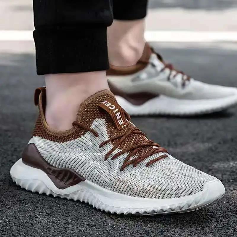 New Breathable Men's Shoes Shock Absorber Thick Shoes Men's Running Shoes