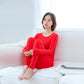Autumn Clothes and Long Trousers Ladies Pure Cotton Suit Girls Youth Winter Slim Thermal Underwear Thin Section