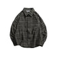 Plaid Jacket Men's Autumn and Winter Thick Loose Cotton-padded Jacket Youth Trend Retro Jacket