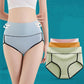 4 Pairs of 100kg Women's High-waist Abdomen Panties Pure Cotton Breathable and Cool Panties Women's Sports Antibacterial Briefs