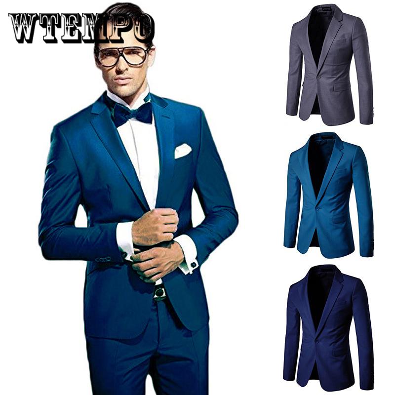 Men's Blazer Business Casual Wear Best Man Wedding Suit Single Row One Button