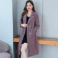 Women Woolen Coat 2019 Casual Women Jacket Medium Long Solid  Long Sleeve Women Woolen Jacket