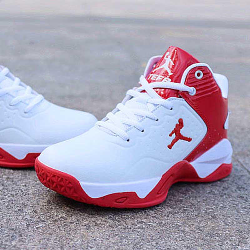 Size 39-45 Men Leather Sneakers Wear-resistant Basketball Shoes Deodorant Lightweight Running Shoes