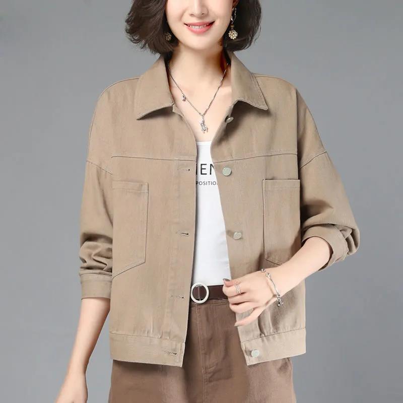 Denim Jacket Girls Korean Style Loose Autumn Clothes Embroidery Loose Denim Jacket Women