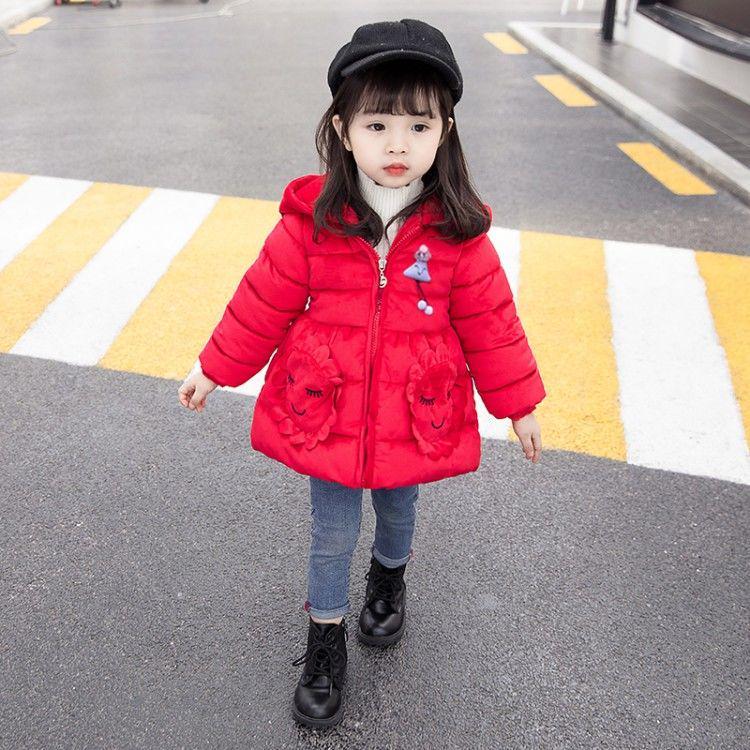 Warm Thickening Baby Girl Winter Jacket Children Outerwear Windproof Baby Girls Cute Coats