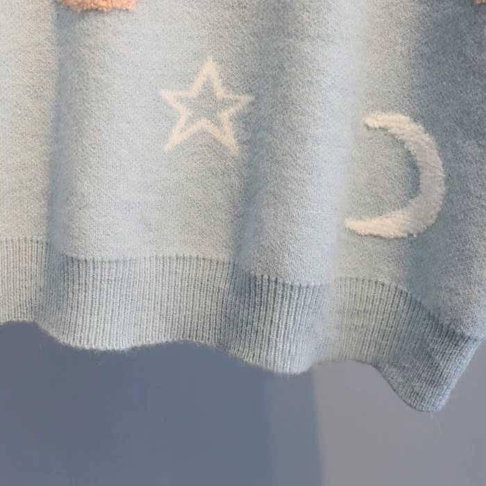 Sweater Women Autumn and Winter Loose Round Neck Long Sleeved Pullover Knitted Sweater