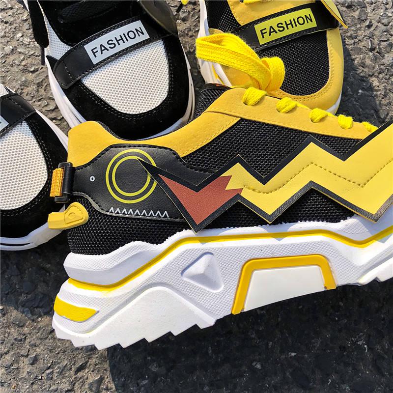 Breathable Platform Shoes Casual Men Sneakers Multicolor Footwear Daddy Shoes Sneakers for Lovers