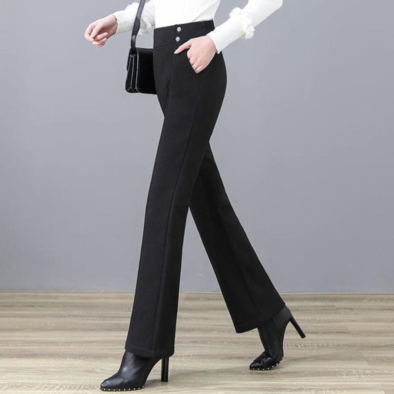 Micro-flared Tencel Jeans Women's Summer High-waist Slim-fitting Straight Thin Casual Trousers Wide-leg Pants