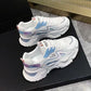 Women's Thick-soled Daddy Shoes Spring and Autumn Show Feet Small Mesh Shoes Students Korean Version All-match Breathable Sports Shoes Casual Shoes