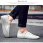 Casual Leather Shoes Men's Shoes Large Size Hollow Breathable Ultra-light Hand-stitched Leather Shoes