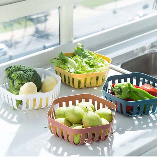 Creative Fruit Storage Basket Snack Living Room Tea Several Home Storage Basket Modern Minimalist Hollow Supplies Storage Box