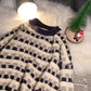 Autumn and Winter New Printed Sweater Men's Korean Style Trend Personality Wild Loose Sweater