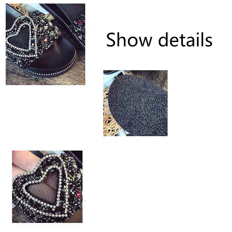Sandals rhinestone sponge cake thick bottom ins sandals and slippers female summer wear fashion wild