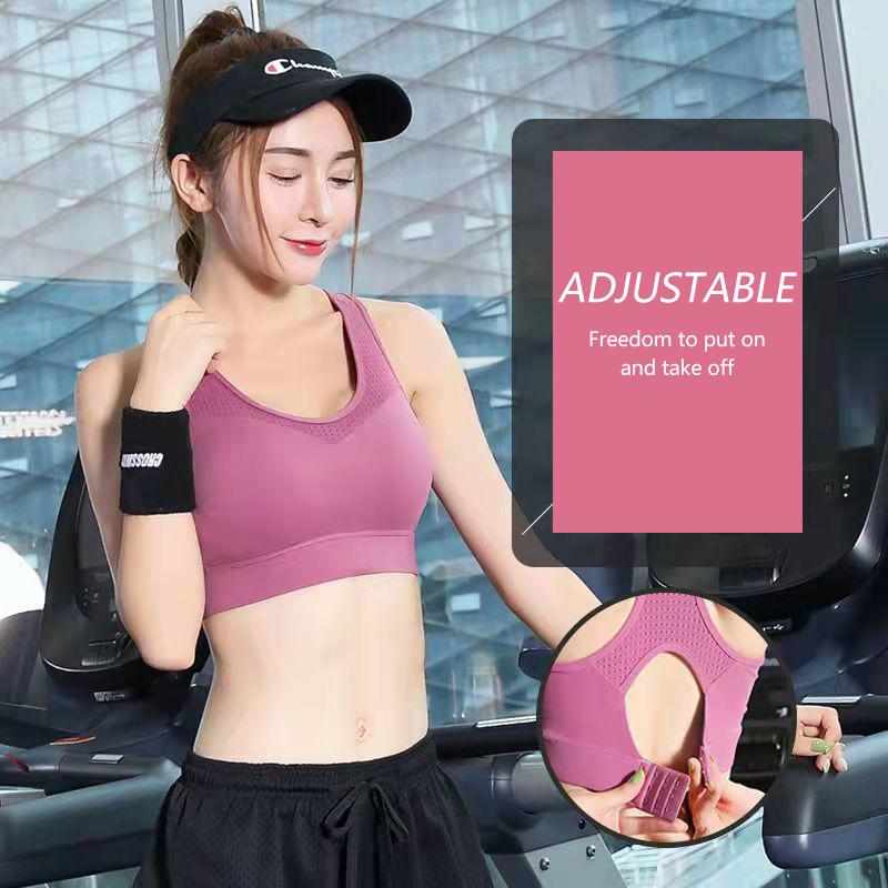 Women's High Strength Sports Bra Shockproof Running Gather Plus-size Mm Bra Large Sports Bra Wear Vest Yoga Bra Outside The Gym