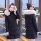Cotton-padded Jacket Women's Mid-length Winter Slim Slimming Long Padded Jacket Women's Jacket Detachable Large Fur Collar Padded Padded Jacket