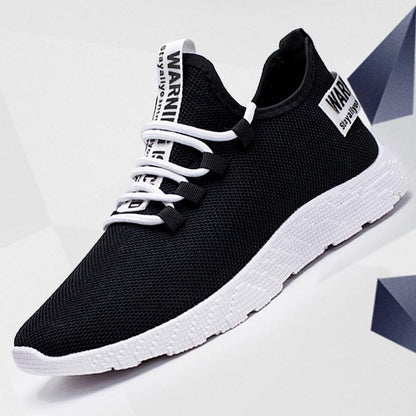 Men's Shoes Casual Running Shoes Men's Sports Shoes Mesh Shoes Solid Color Summer Lace Light Non-slip Shoes