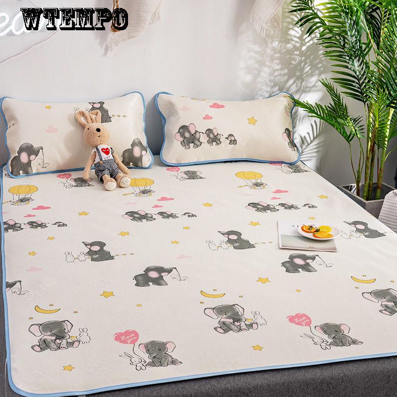 WTEMPO Student Dormitory Air-conditioned Seats Soft Mat Mat Ice Silk Seats 2/3pcs Washable Summer