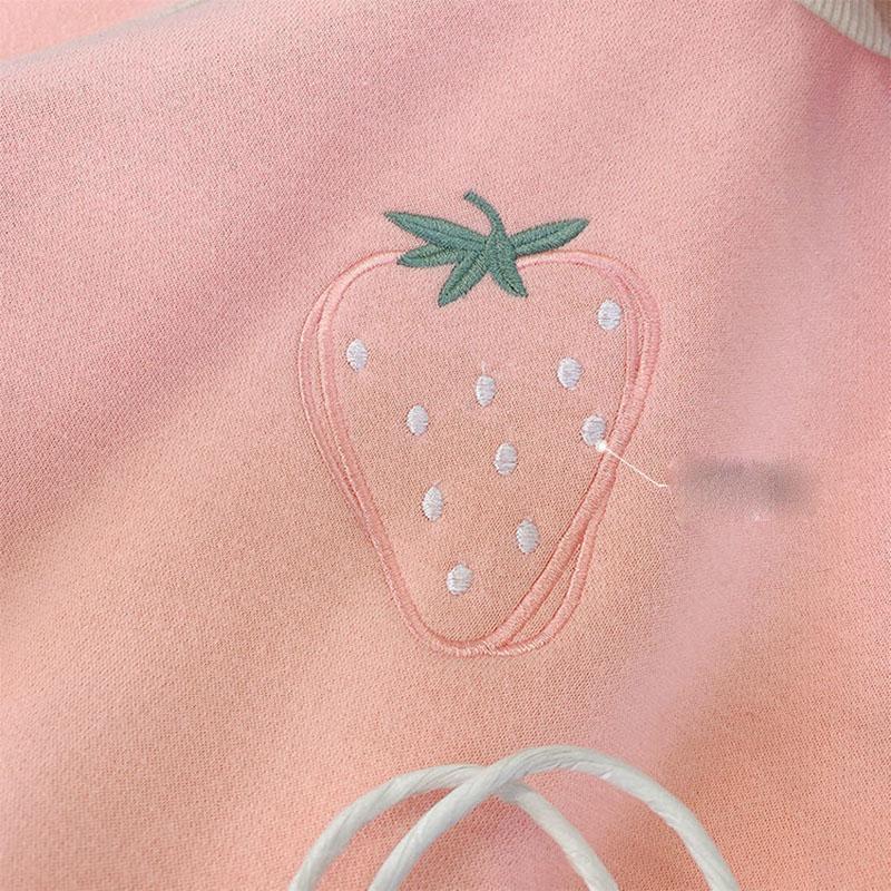 Children's Suit Women Plus Velvet Autumn and Winter Wear Pink Casual Wear 3 To 5 Years Old Two-piece Children's Wear Sets