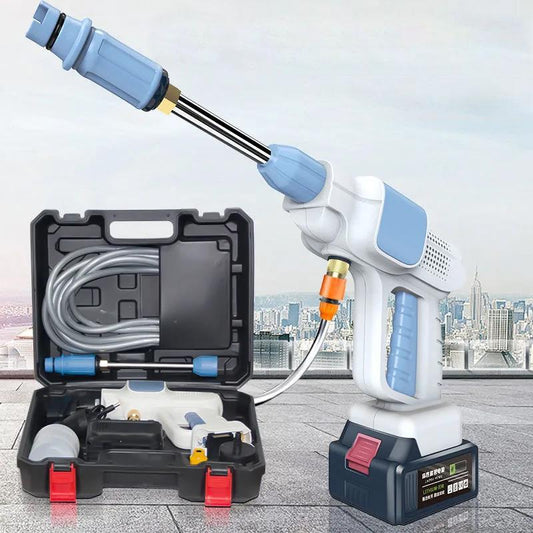138VF Luxury High Pressure Water Gun Set Wireless Garden Spraying Machine Car Washer Cleaning Artifact with Tool Box