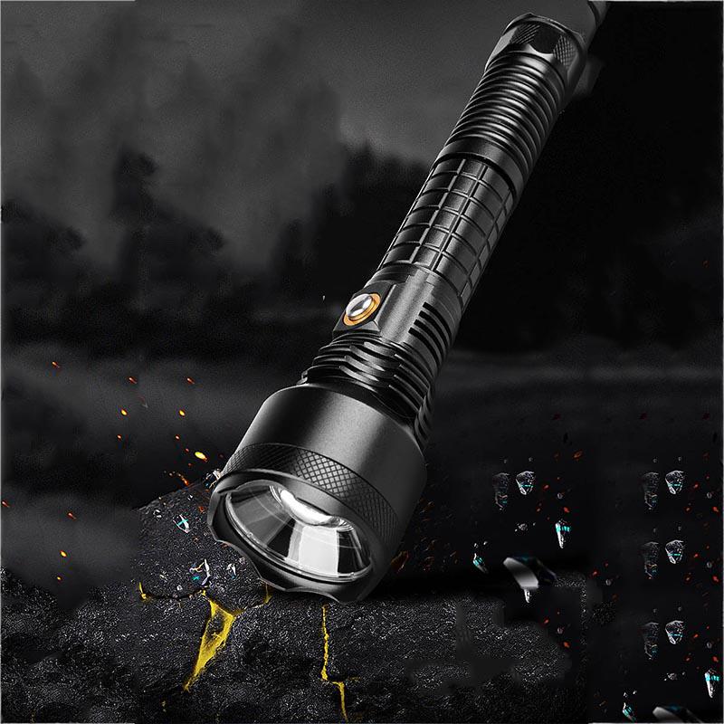 Strong Light Flashlight Rechargeable Super Bright, Long-range High-power Army Special Forces Household Emergency Hunting and Fishing 3000 Meters