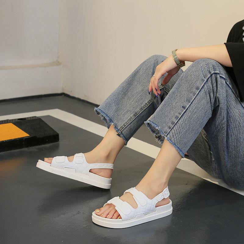 Sandals Women's Fashion Outer Wear Students Korean Version All-match Flat-bottom Fairy Shoes Slippers Women Summer