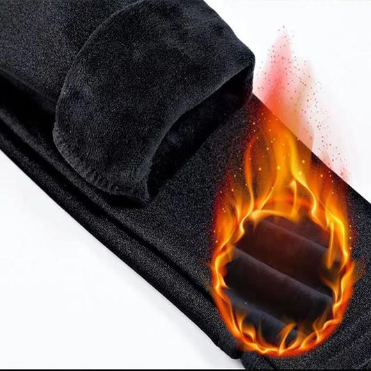 Autumn and Winter Plus Velvet Luster Leggings Women's Outer Wear High Waist Slimming Plus Size Yoga Pants Women