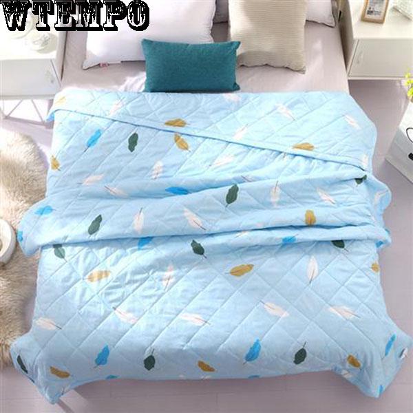 Stylish and Comfortable Quilt Core Summer Printing Air Conditioning Cool Washable Thin Quilt