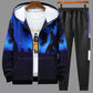 Spring Hooded Sports Cardigan Suit Men Campus Sportswear All-match Casual Clothing for Young Students