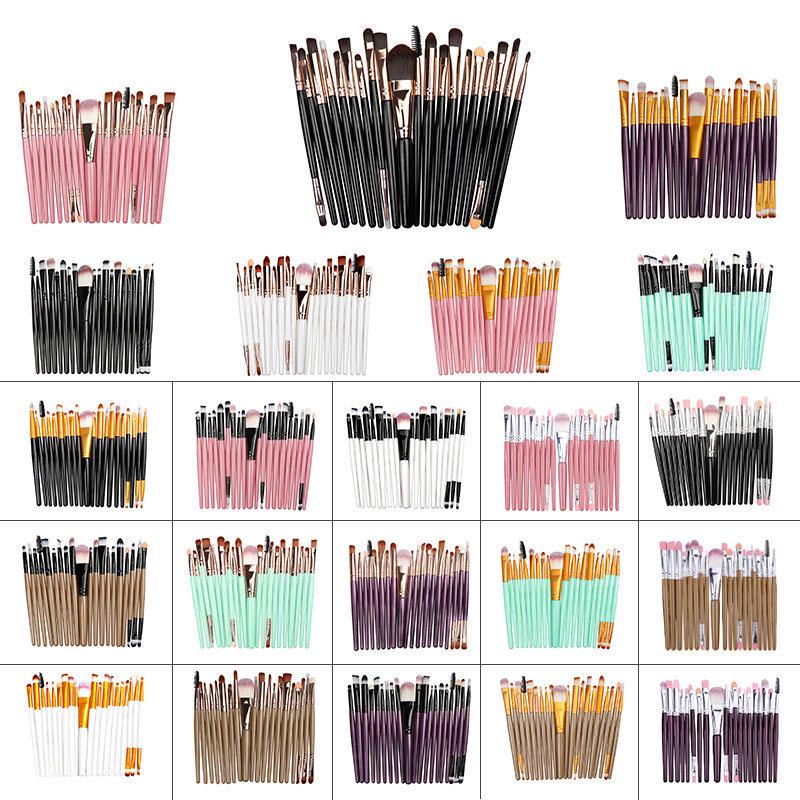 20 Pcs Makeup Brush Set Tools Make-up Toiletry Kit Wool Make Up Brush