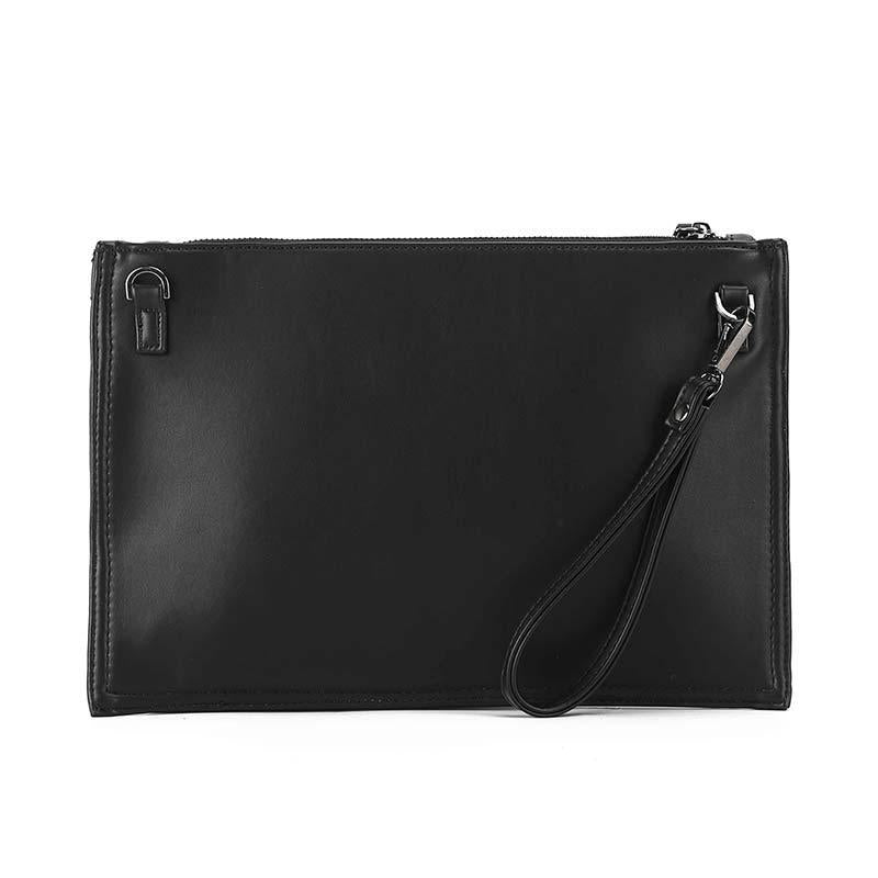Business Briefcase Men National Style PU Leather Joker Zipper Waterproof Handbag Shoulder IPAD Bag