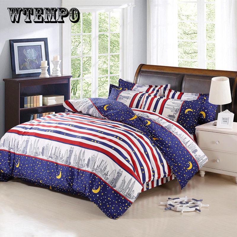 Bedding Set Best Wishes Duvet Cover Double Bed Flat Sheet Adult Bedspread Fashion Bed Linen
