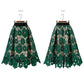 Summer Elegant Hollow Flower Embroidered Lace Skirt Large Size Women Vintage A-line Skirt Exquisite Retro Mid-length Lace Tulle Mesh Skirt