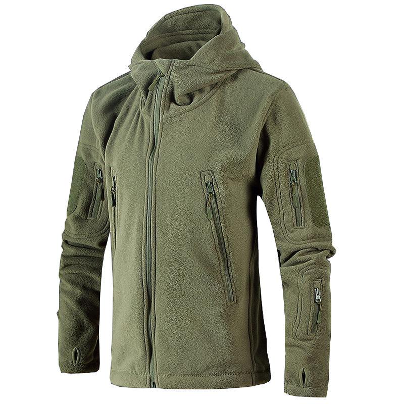 Outdoor Autumn and Winter Cold-proof Cardigan Jacket Fleece Plus Size Sports Leisure Top Couple Fleece Jacket