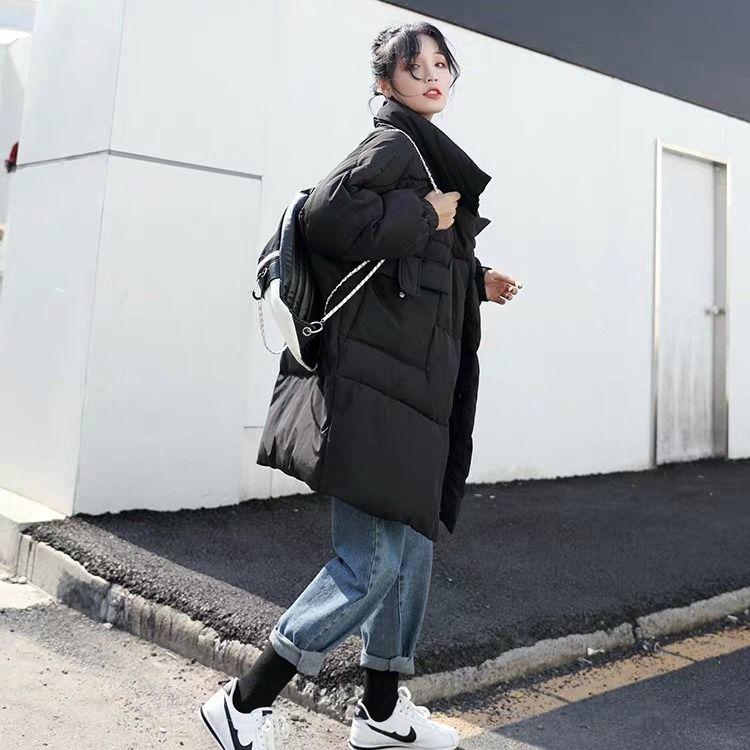 Cotton Clothes Women's Winter Mid-length Loose and Thick Student Cotton-padded Clothes Bread Coat Jacket Ins Tide