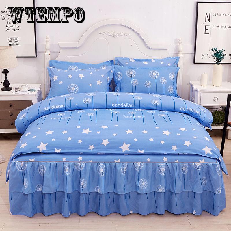 WTEMPO Luxury Flamingo Bedding Set Twin Queen size  Bed set Duvet Cover Fitted/Bed sheet set