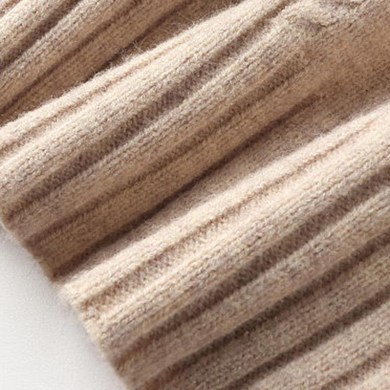Sweater Dress High Neck Autumn and Winter with Coat Base Knitted Dress Women's Loose and Thick Long Dress