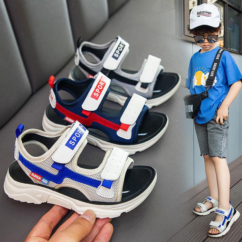 Children's Sandals Open-toed Soft-soled Non-slip Beach Shoes Large Children's Student Shoes Boys Children's Shoes Summer