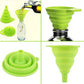 3Pcs Kitchen Mini Silicone Gel Foldable Funnel Hopper Cooking Kitchen Gadgets
