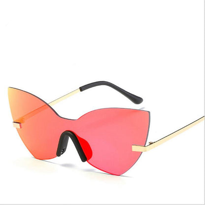 WTEMPO Fashion Women's Men's Sunglasses Retro Colorful One-piece Sun Glasses For Men And Women Whole