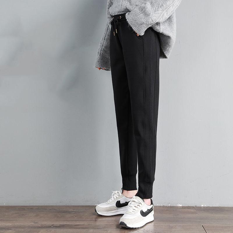 Plush Thickened Sweatpants Women's Winter Loose Guard PANTS LEGGINGS Women's Pants Lamb Cashmere Pants Outer Cotton Pants Autumn and Winter Women