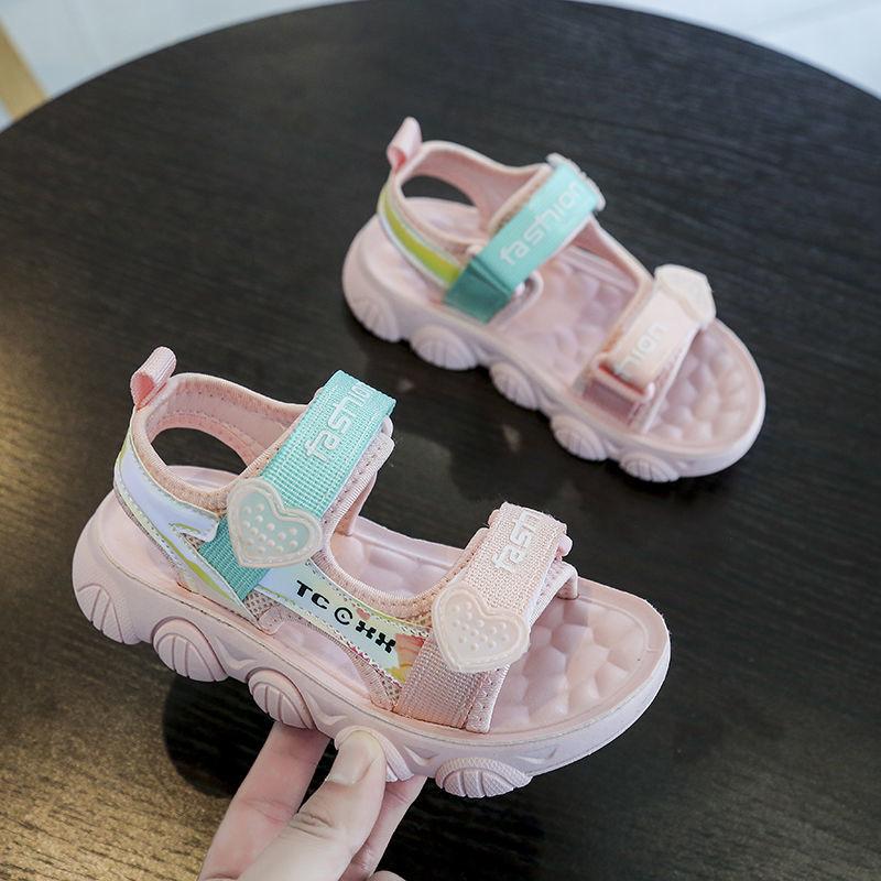 Girls' Breathable Beach Sandals Non-slip Summer 3-12 Years Old Children's All-match Fashionable Student Shoes