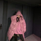 Long Down Jacket Women's Loose and Thick Bread Coat Knee-length Duck Down Jacket