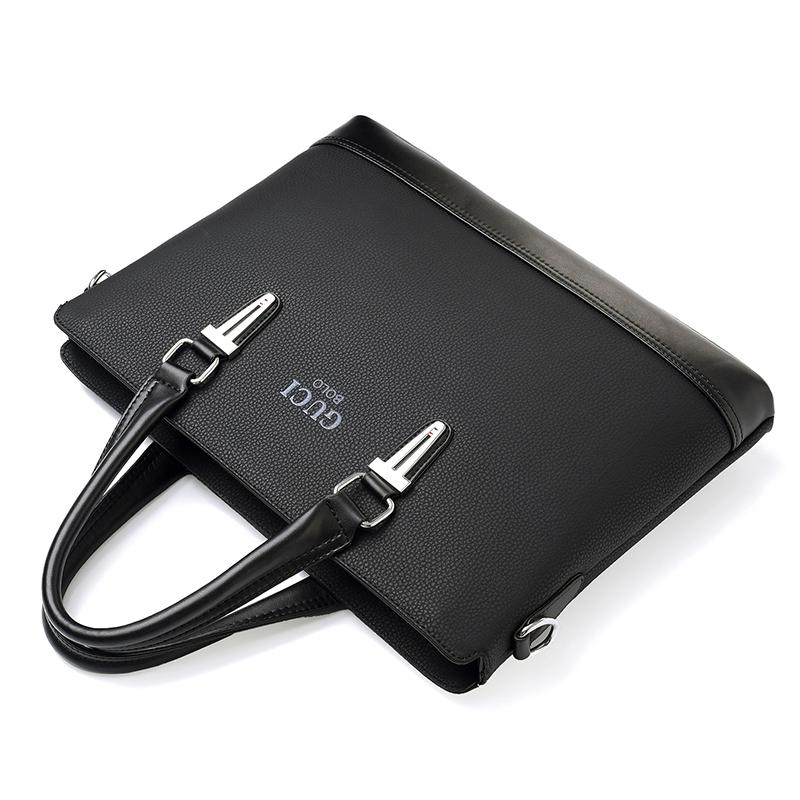 Shoulder Messenger Women Men Bag Genuine Leather Office Business Briefcase For Handbag Male Female