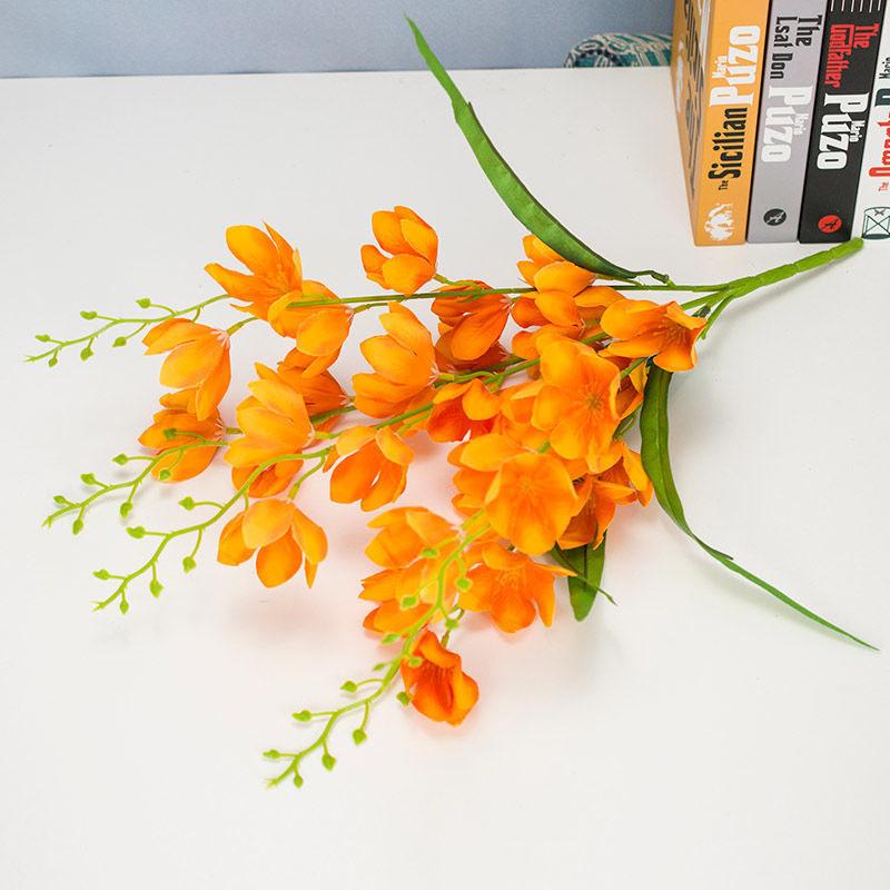 High-end Cymbidium Orchid Simulation Floral Living Room Furnishings Decoration Phalaenopsis Porch Home American Style